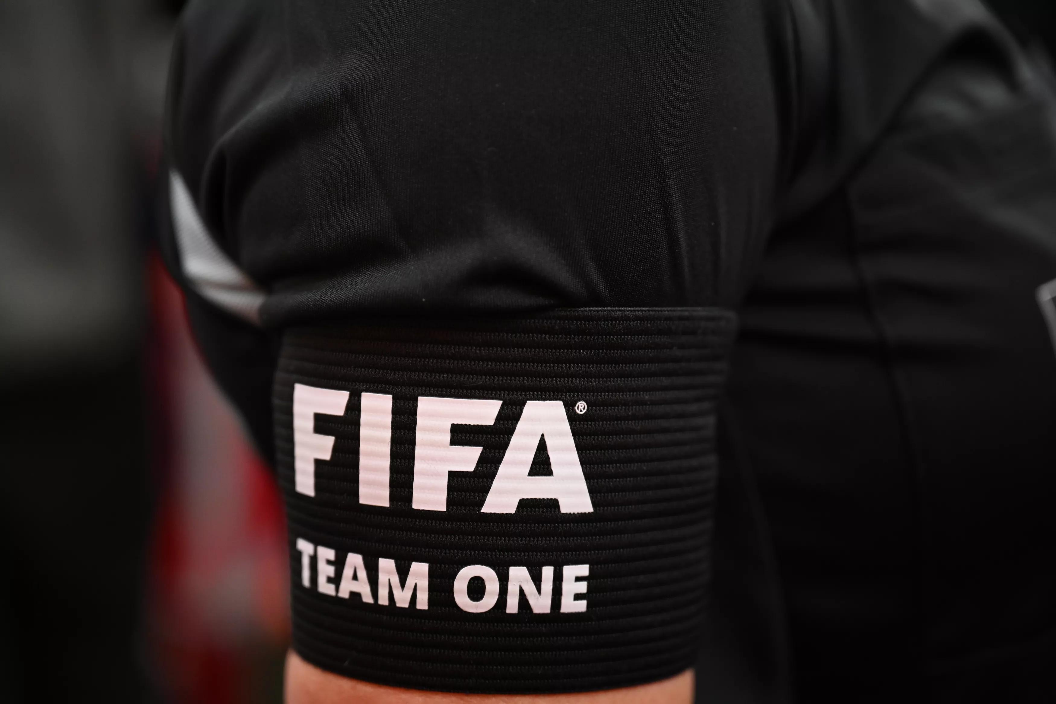AUCKLAND, NEW ZEALAND - AUGUST 05: FIFA Team One armband during the FIFA Women's World Cup Australia & New Zealand 2023 Round of 16 match between Switzerland and Spain at Eden Park on August 05, 2023 in Auckland / Tāmaki Makaurau, New Zealand. (Photo by Hannah Peters - FIFA/FIFA via Getty Images)